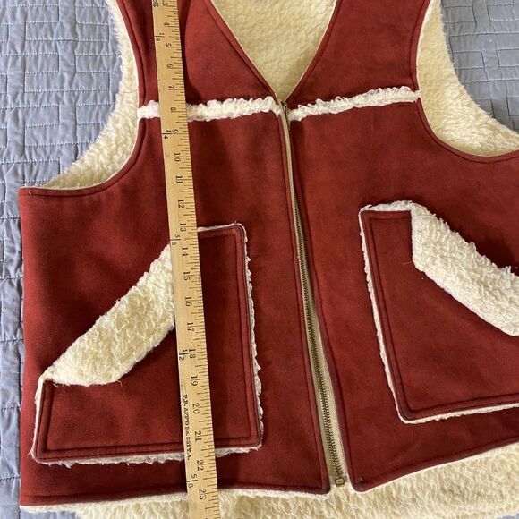 Vintage Winman Vest L sherpa lined body warmer Rancher, hunter, biker - Picture 7 of 7